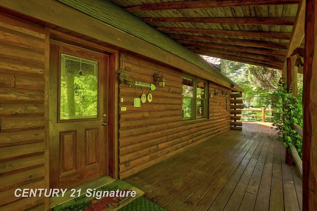 13715 Baldwin Rd, Saginaw, MI 48616 - view of wooden deck