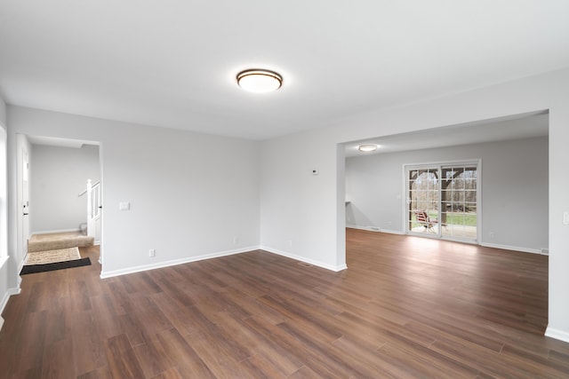 10833 W O Ave, Michigan, MI 49071 - unfurnished room with dark wood-style floors