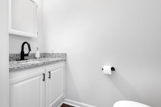 10833 W O Ave, Michigan, MI 49071 - bathroom with vanity and wood finished floors