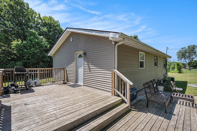 24984 Marcellus Hwy, Dowagiac, MI 49047 - deck with a lawn