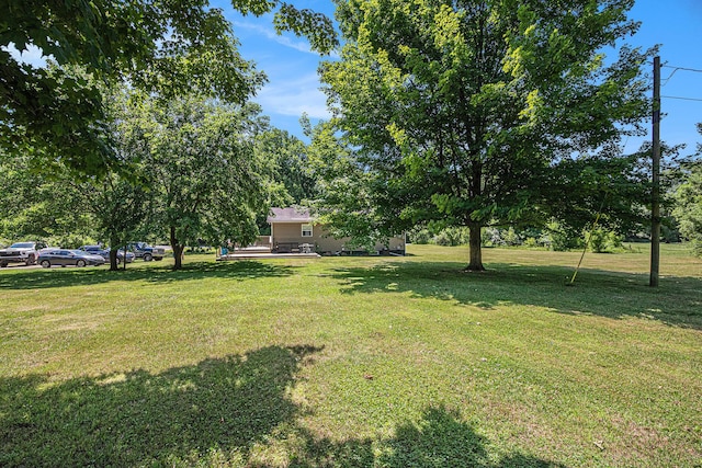 24984 Marcellus Hwy, Dowagiac, MI 49047 - view of green lawn featuring a deck