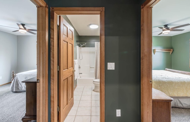 2086 Haines Rd, Lapeer, MI 48446 - hallway with light tile patterned floors