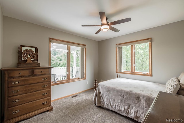 2086 Haines Rd, Lapeer, MI 48446 - bedroom with carpet flooring and ceiling fan