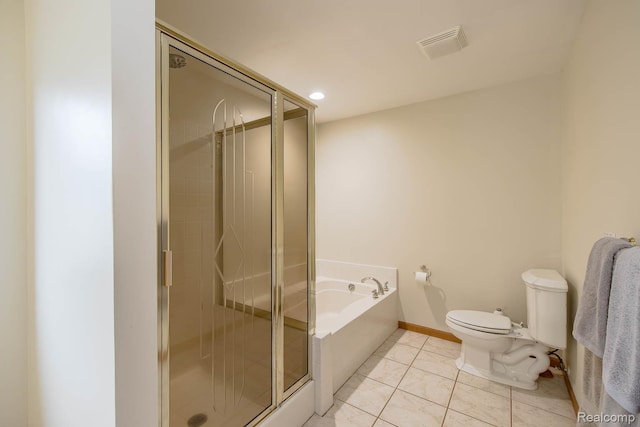 2086 Haines Rd, Lapeer, MI 48446 - full bathroom featuring a bath, a shower stall, and tile patterned flooring