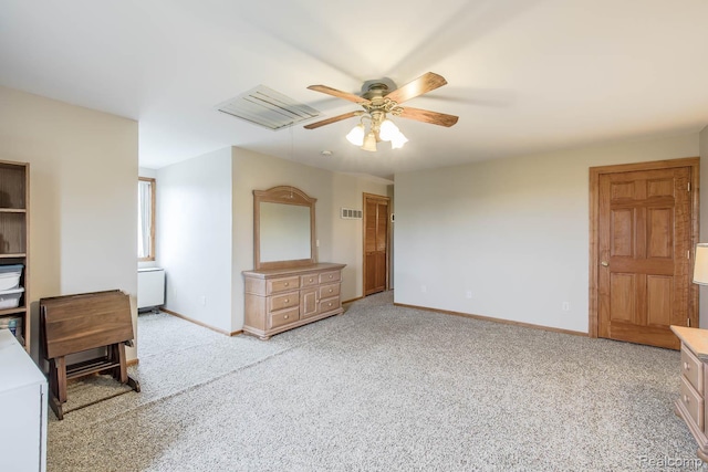 2086 Haines Rd, Lapeer, MI 48446 - unfurnished bedroom with light carpet and ceiling fan