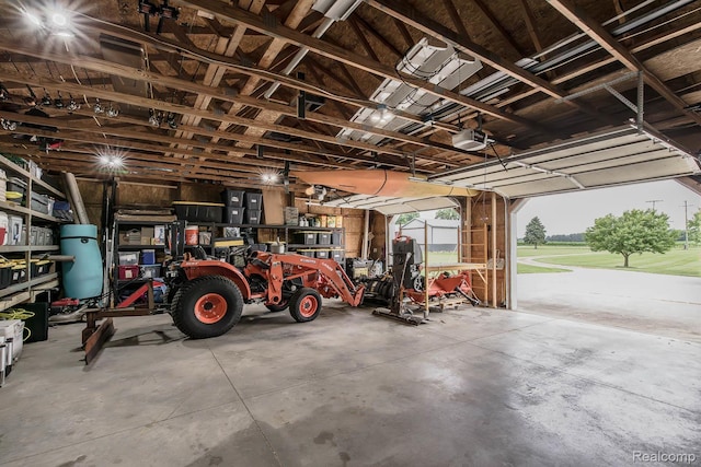 2086 Haines Rd, Lapeer, MI 48446 - garage with a garage door opener