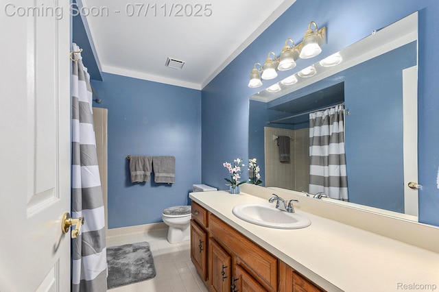 41455 Clinton Grove Dr, Clinton Township, MI 48038 - bathroom with vanity, tile patterned flooring, and curtained shower
