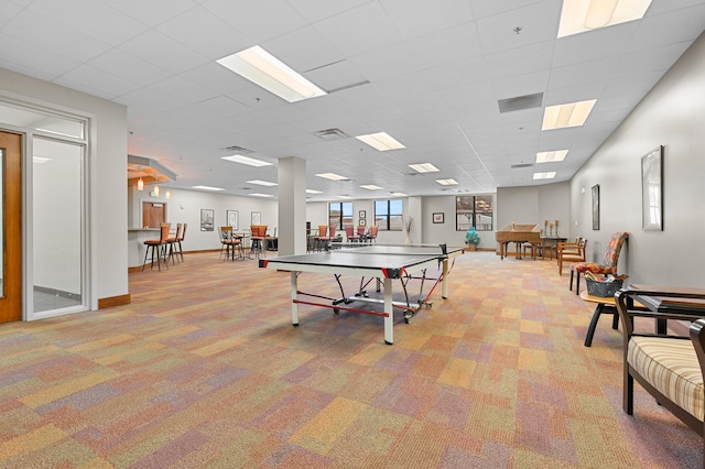 125 S Kalamazoo Mall Unit 603, Kalamazoo, MI 49007 - rec room featuring light carpet and baseboards
