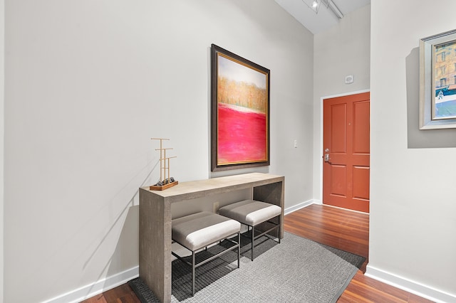 125 S Kalamazoo Mall Unit 603, Kalamazoo, MI 49007 - entrance foyer featuring dark wood-type flooring and baseboards