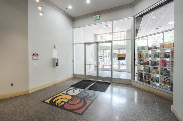 125 S Kalamazoo Mall Unit 603, Kalamazoo, MI 49007 - common area featuring crown molding and recessed lighting