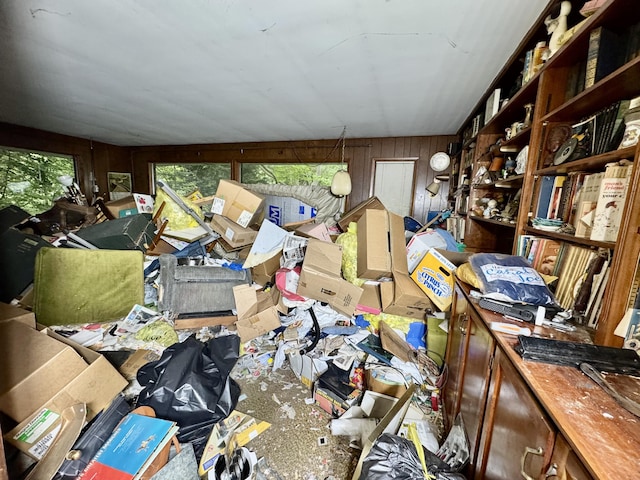 3803 64th St, Holland, MI 49423 - miscellaneous room with wooden walls