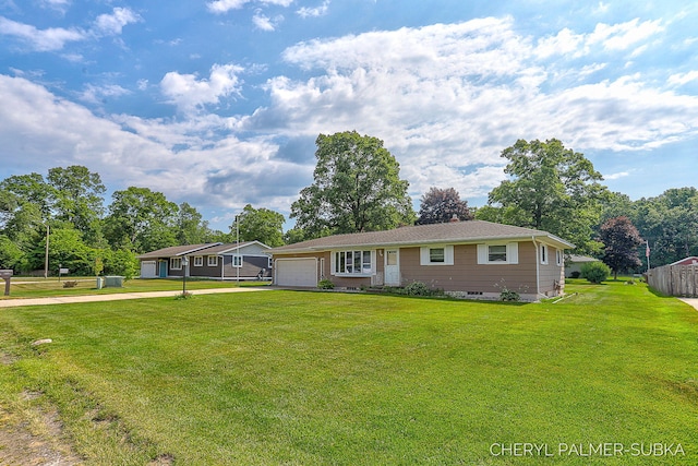 1838 Kings Ct, Muskegon, MI 49445 - ranch-style house with concrete driveway and an attached garage