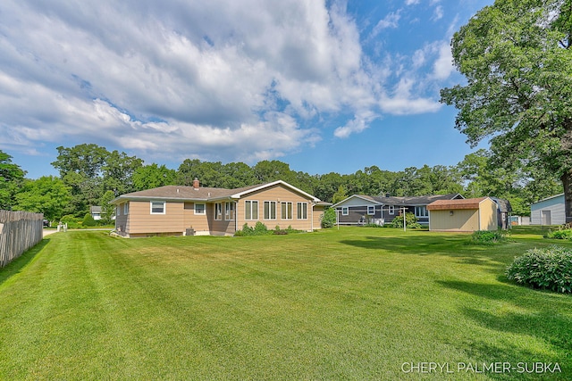 1838 Kings Ct, Muskegon, MI 49445 - view of yard with a storage shed