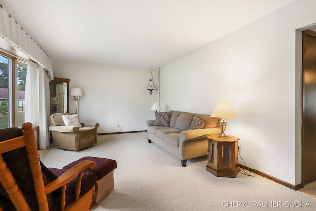 1838 Kings Ct, Muskegon, MI 49445 - living area with carpet floors