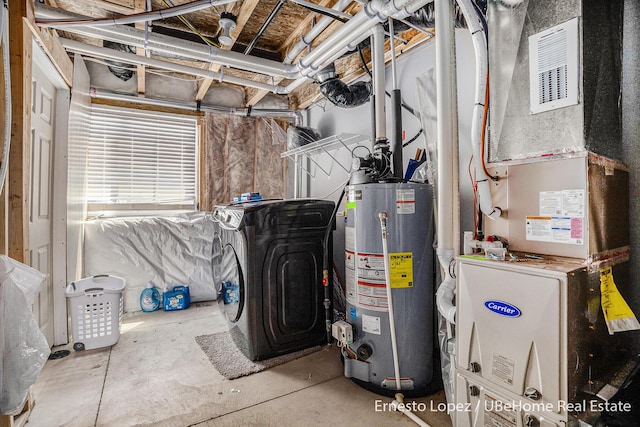 4061 Tributary Dr, Holland, MI 49424 - utility room with water heater and heating unit