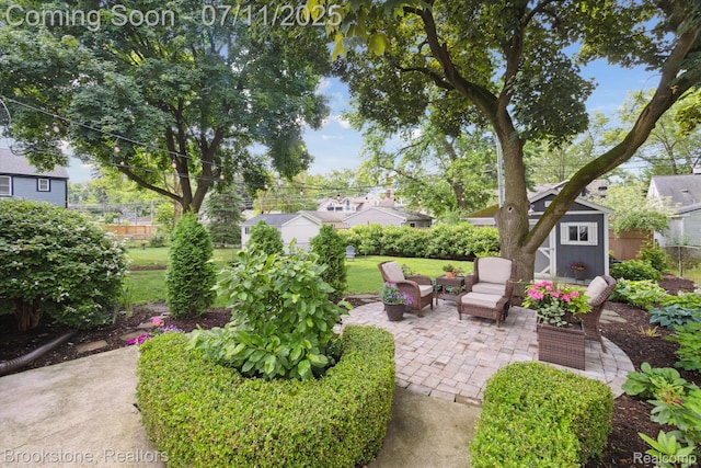 2351 Earlmont Rd, Berkley, MI 48072 - view of patio featuring a shed