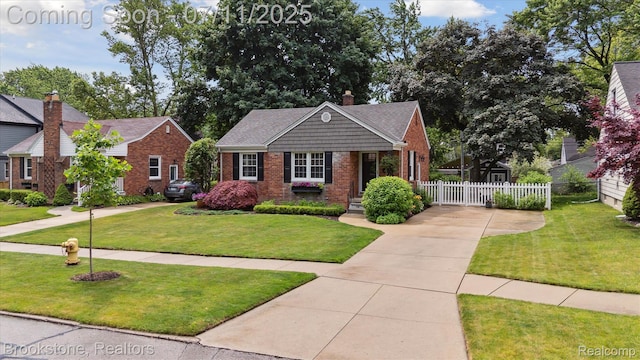 2351 Earlmont Rd, Berkley, MI 48072 - view of front facade featuring brick siding and concrete driveway