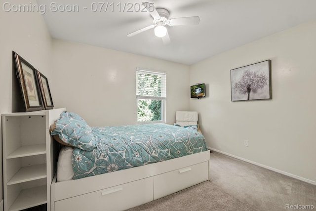 2686 Orbit Dr, Lake Orion, MI 48360 - bedroom with carpet and ceiling fan