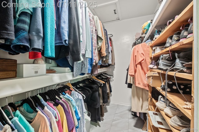 2686 Orbit Dr, Lake Orion, MI 48360 - spacious closet with marble finish floors