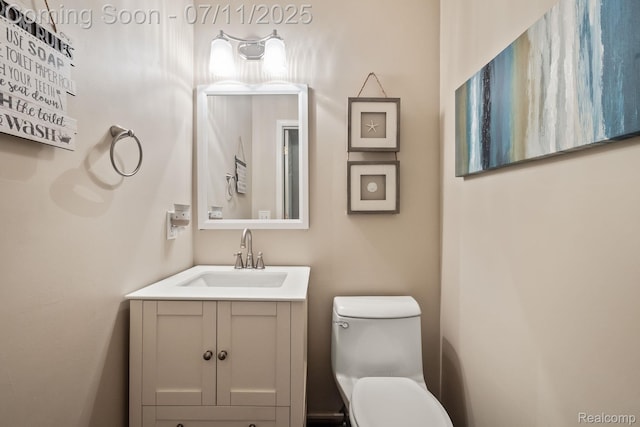 2686 Orbit Dr, Lake Orion, MI 48360 - bathroom featuring vanity and toilet