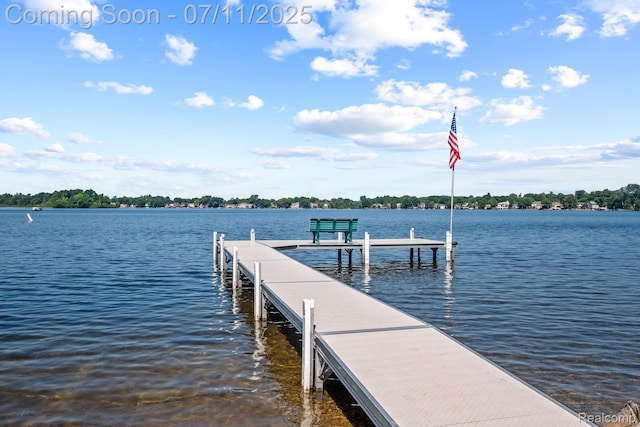 2686 Orbit Dr, Lake Orion, MI 48360 - dock with a water view