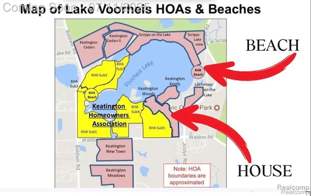2686 Orbit Dr, Lake Orion, MI 48360 - map / location of property area