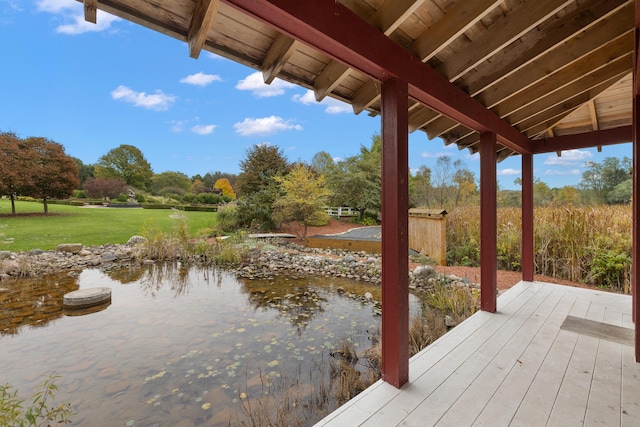 4700 Raap Rd, Bruce, MI 48065 - deck with a lawn and view of scattered trees
