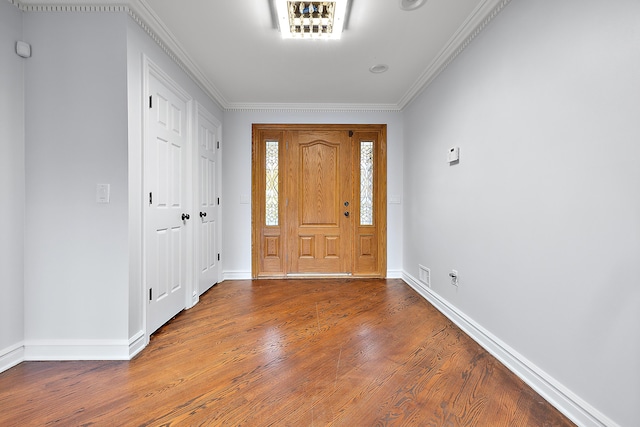 4700 Raap Rd, Bruce, MI 48065 - entrance foyer with wood finished floors and ornamental molding