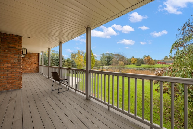 4700 Raap Rd, Bruce, MI 48065 - deck with a lawn