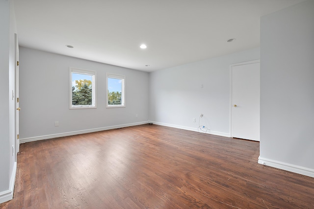 4700 Raap Rd, Bruce, MI 48065 - spare room featuring wood finished floors and recessed lighting
