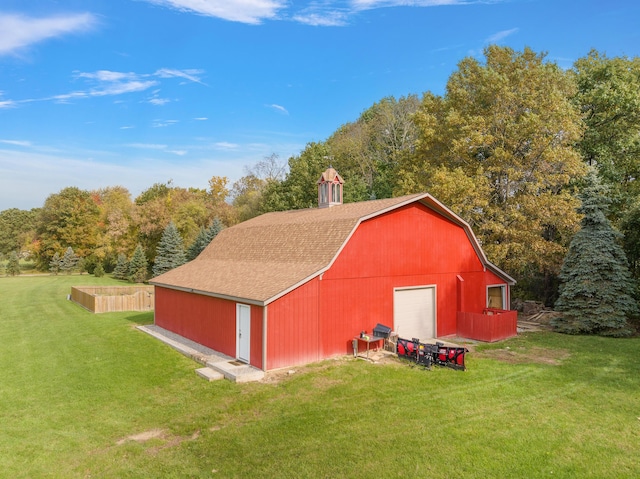 4700 Raap Rd, Bruce, MI 48065 - view of barn featuring a yard