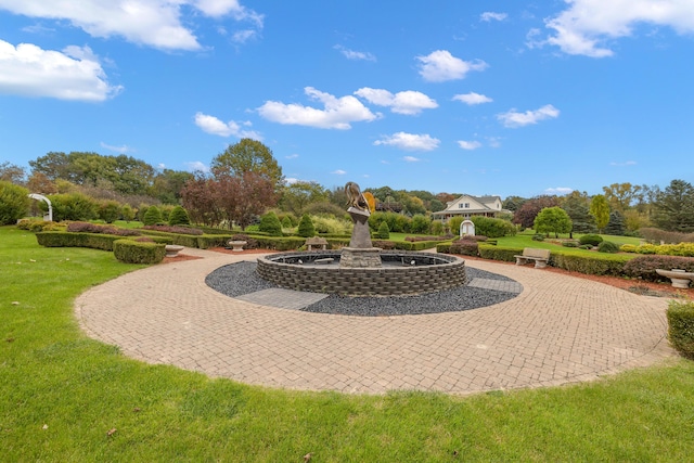 4700 Raap Rd, Bruce, MI 48065 - view of community with a lawn and curved driveway