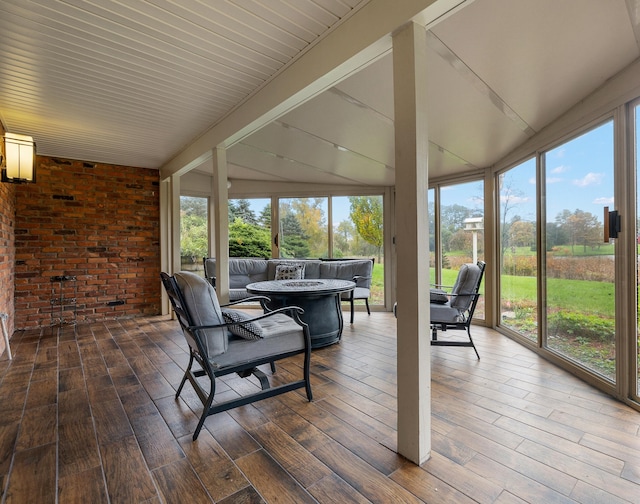 4700 Raap Rd, Bruce, MI 48065 - wooden terrace with an outdoor fire pit