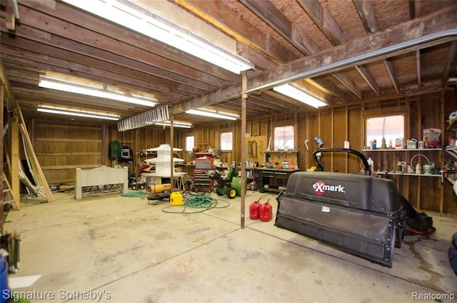 4700 Raap Rd, Bruce, MI 48065 - garage with a workshop area