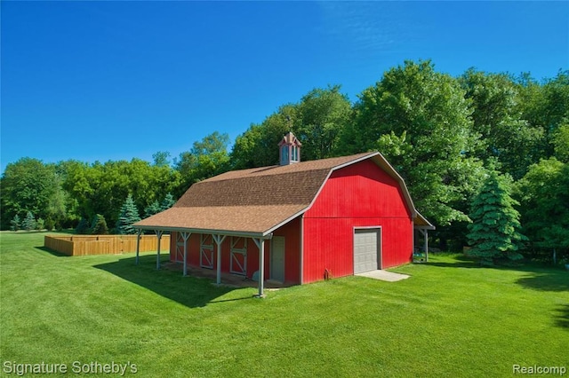 4700 Raap Rd, Bruce, MI 48065 - view of barn featuring driveway