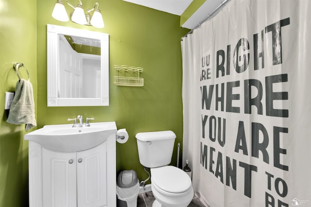 632 John Rolfe Dr, Monroe, MI 48162 - full bathroom with vanity and a shower with curtain