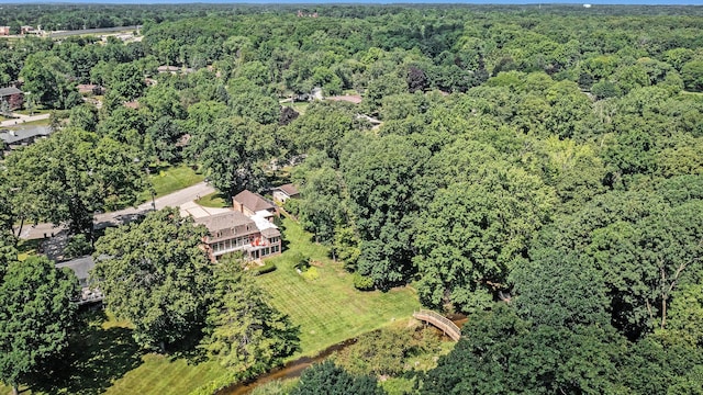 1818 Greenbriar Dr, Portage, MI 49024 - aerial overview of property's location with a forest