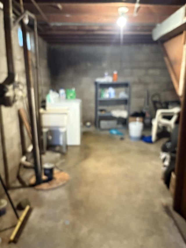 1596 Kay Dr, Benton Harbor, MI 49022 - view of unfinished basement