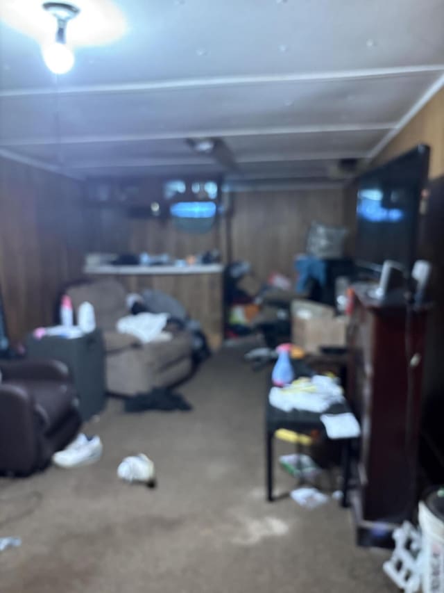 1596 Kay Dr, Benton Harbor, MI 49022 - below grade area with carpet