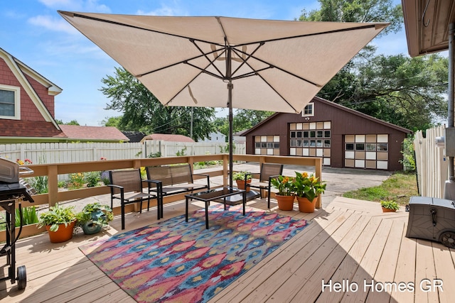 2250 Plainfield Ave NE, Grand Rapids, MI 49505 - wooden terrace featuring outdoor lounge area