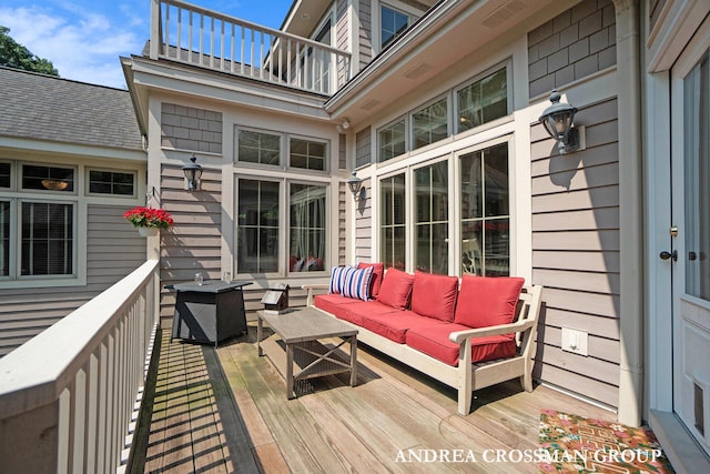 41 Bay Meadows Dr, Holland, MI 49424 - deck featuring outdoor lounge area