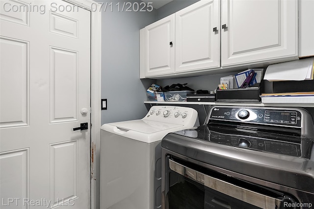 17952 Marsal Dr, Macomb, MI 48042 - washroom with independent washer and dryer and cabinet space
