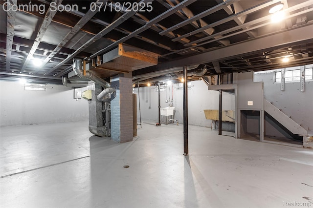 19132 Gilchrist St, Detroit, MI 48235 - basement with a sink