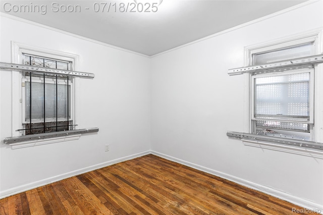19132 Gilchrist St, Detroit, MI 48235 - empty room with wood finished floors and ornamental molding