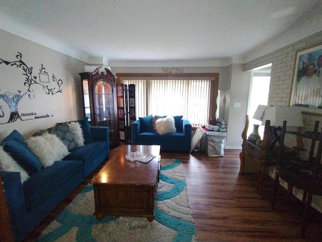 3539 14th St, Wyandotte, MI 48192 - living area with wood finished floors