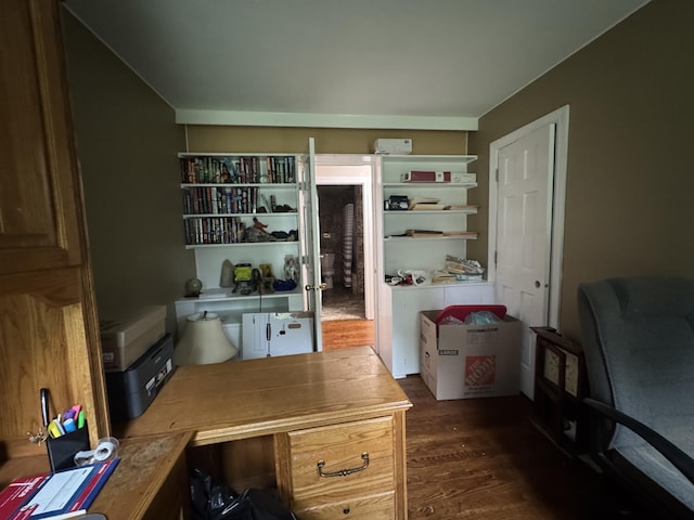 2728 Brook Dr, Kalamazoo, MI 49004 - home office with dark wood-type flooring