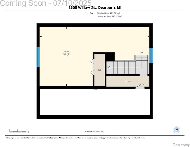 2606 Willow St, Dearborn, MI 48124 - view of floor plan / room layout