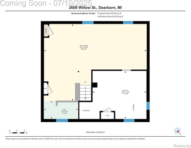 2606 Willow St, Dearborn, MI 48124 - view of floor plan / room layout