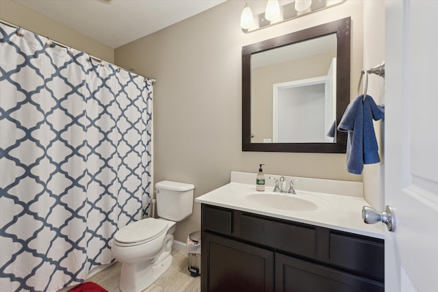 58852 Silvergrass Dr, Mattawan, MI 49071 - bathroom with vanity, wood finished floors, and curtained shower