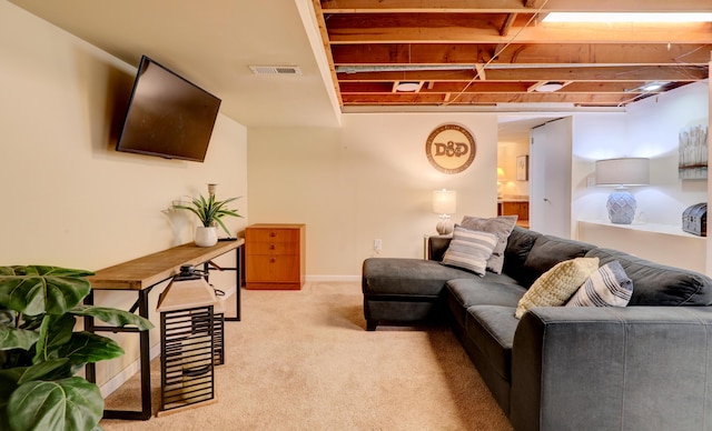 1441 Lewison Ave NE, Grand Rapids, MI 49505 - living room with carpet floors and baseboards